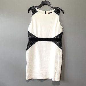 Scarlett black and white sleeveless dress